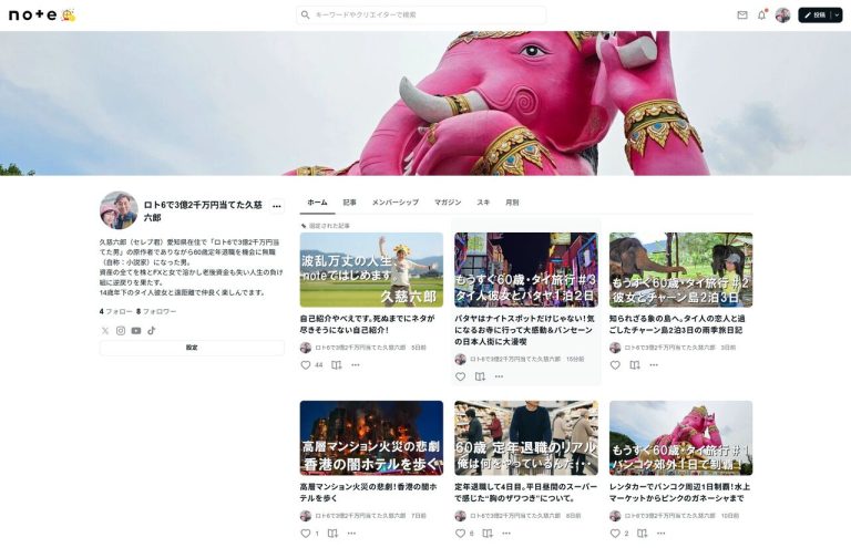 note記事トップ画面